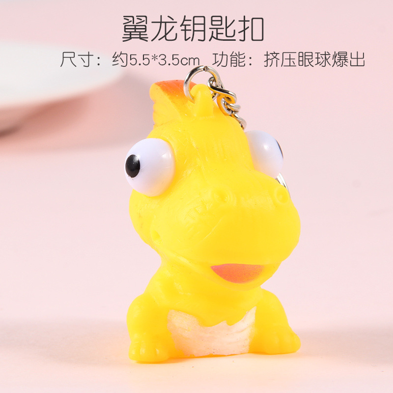 Móc Treo Chìa Khóa Hình Thú Mắt Lồi Siêu Cute