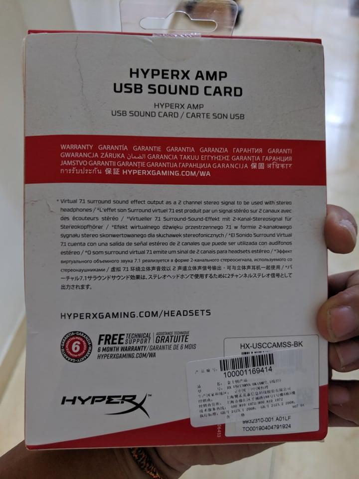 Soundcard giả lập 7.1 Kingston HyperX AMP