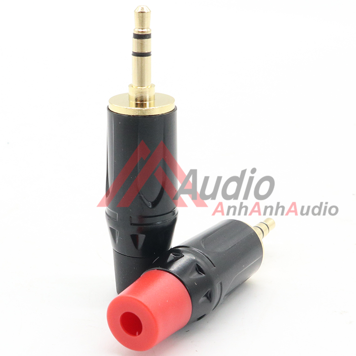 Jack 3.5 chân Đồng đỏ đen  giá 01 cái
