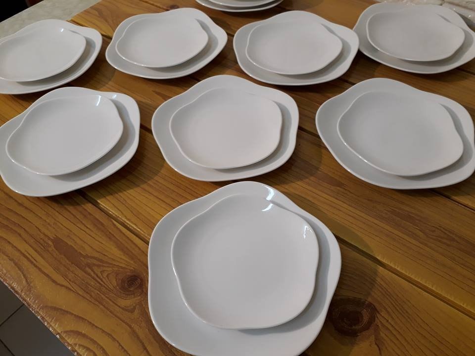 Set 10 đĩa hoa mai nhỏ 13cm
