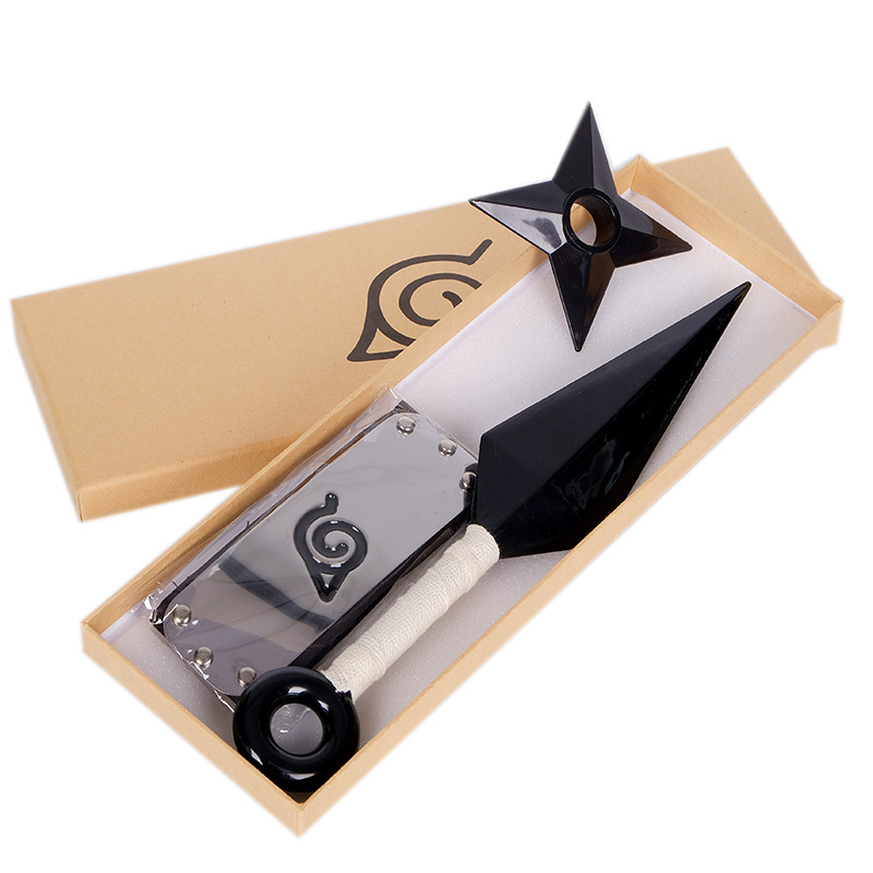 combo phi tiêu shuriken + kunai 23cm + băng trán - Naruto - Baystore