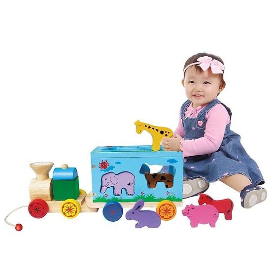 Đồ Chơi Gỗ Xe Lửa Chở Thú Winwintoys 65272