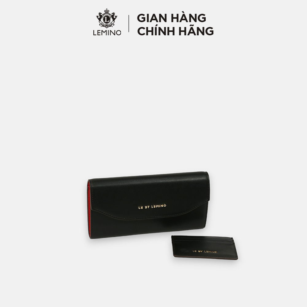 [TẶNG VÍ CARD] Ví Nữ Dáng Dài Lemino Cúc Bấm Chắc Chắn LB43028
