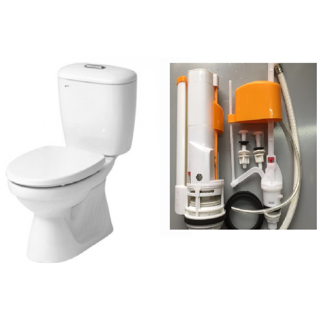 Bộ ruột bồn cầu Inax 306 (loại có 2 nút nhấn) Bộ ruột thay thế vừa cho các dòng bệt Inax 306