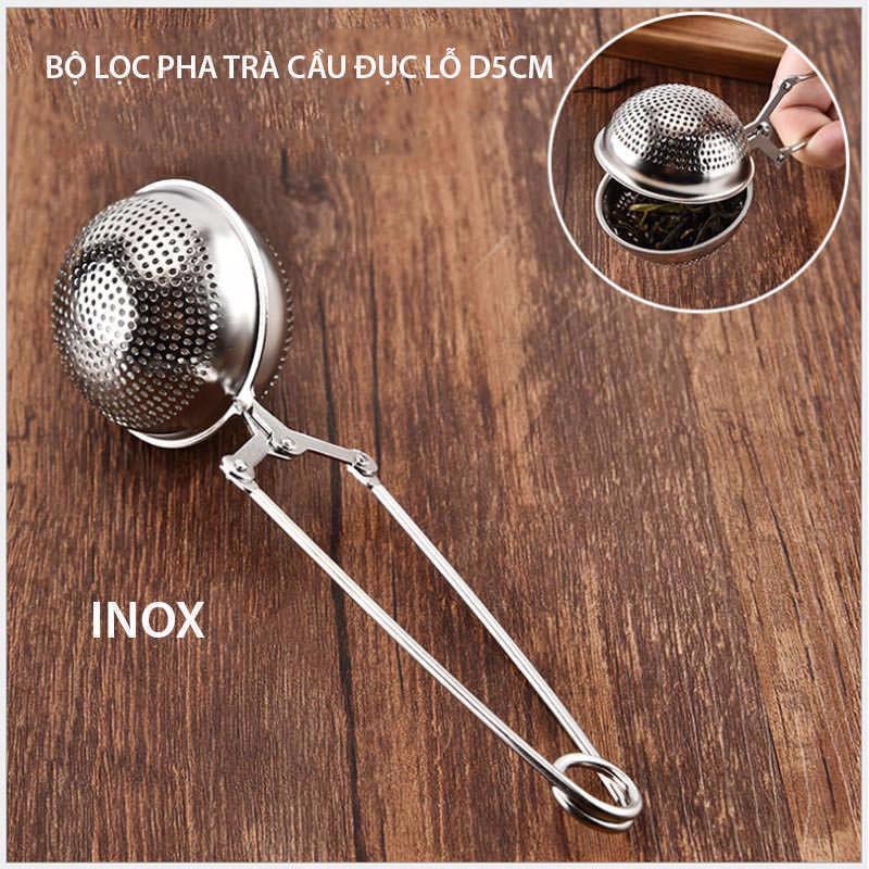 Dụng Cụ Lọc Trà Hình Cầu Có Tay Kẹp