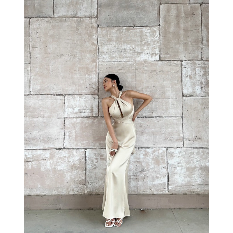 [Kisserine] Đầm lụa PHOEBE SILK DRESS - Thời trang nữ thiết kế - lụa cao cấp