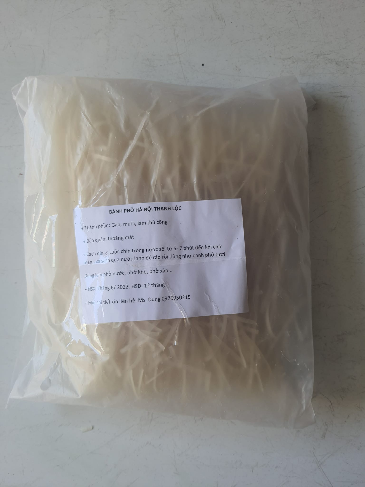 Phở Khô Bắc Dai Ngon Hương Lúa nặng 250 gam