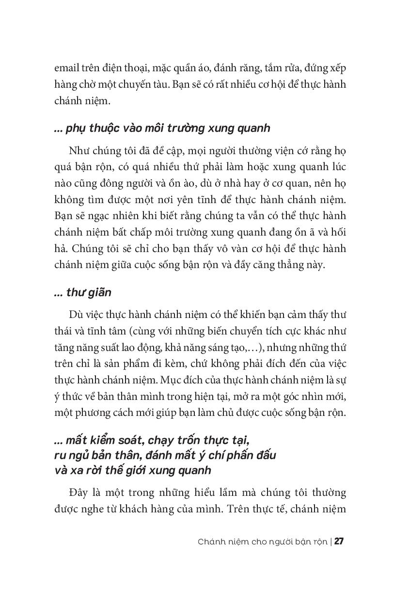 Fahasa - Chánh Niệm Cho Người Bận Rộn
