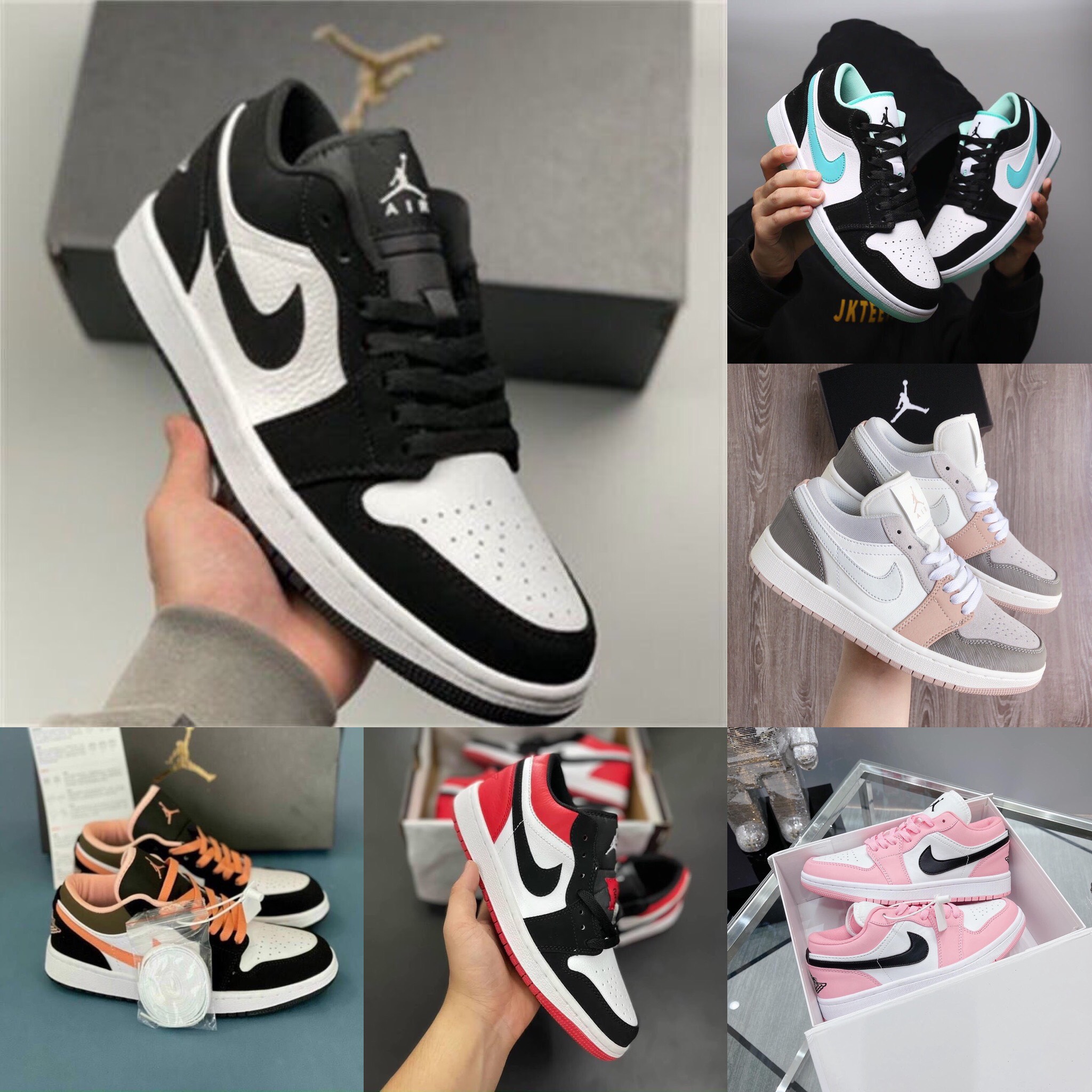 Giày JD1 JORDAN CÁC MÀU cổ thấp thể thao sneaker dành cho nam nữ HOT TREND