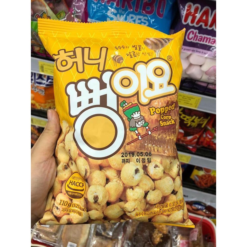 Bỏng ngô hàn quốc nhiều vị 22k/ 1 gói 110g