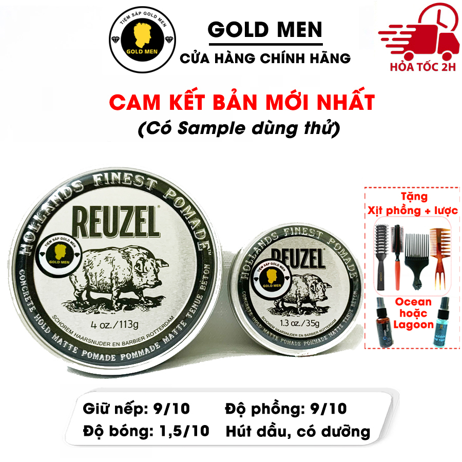 Reuzel Concrete Pomade, Pomade vuốt tóc
