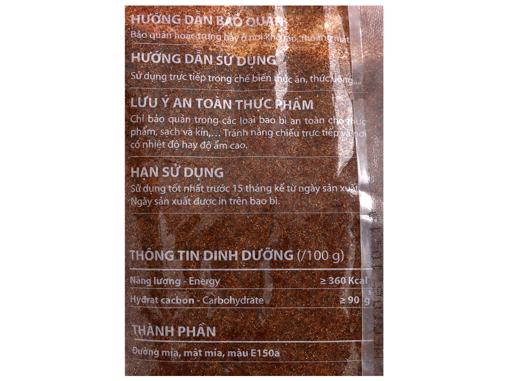[Túi 1 Kg] ĐƯỜNG ĐEN (Đường mật mía) [VN] Nữ Hoàng BIÊN HÒA Dark Brown Sugar (halal) (bph-hk)
