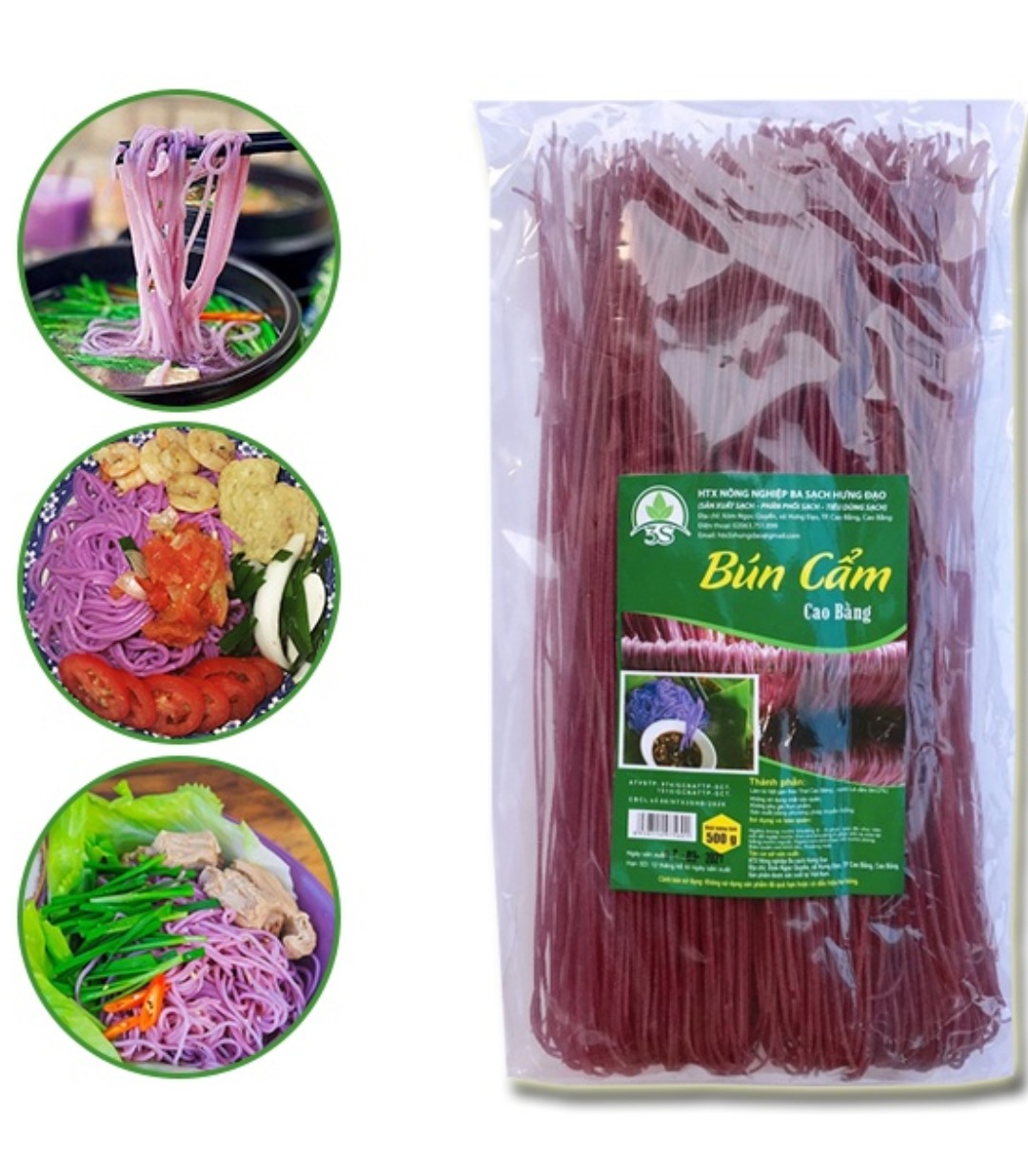 500g bún cẩm khô cao bằng - đặc sản cao bằng