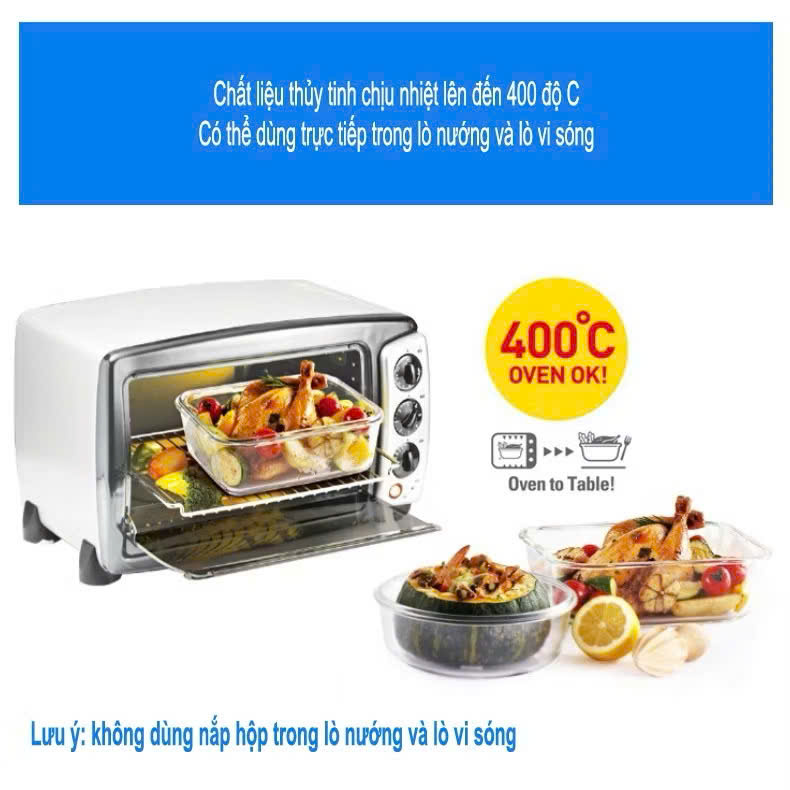 Hộp Thuỷ Tinh Chịu Nhiệt Cao Cấp Lock&Lock