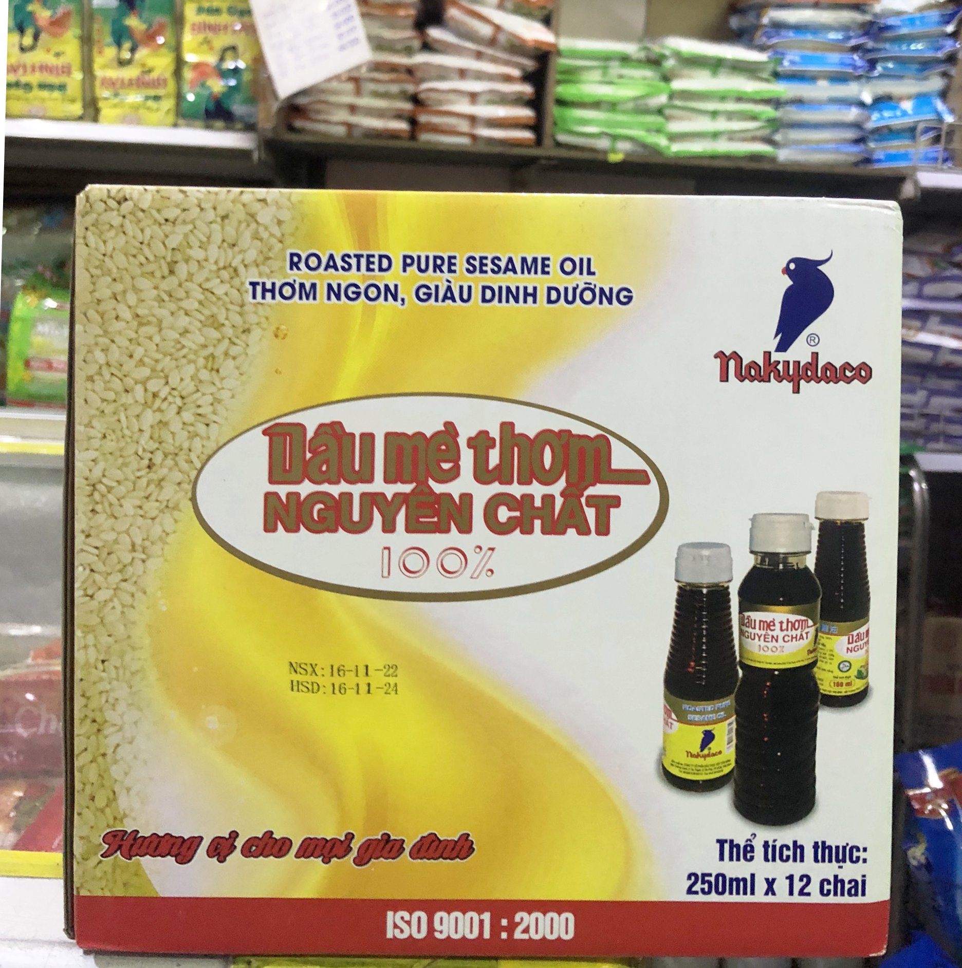 Dầu Mè Con Két Nakydaco 250ml