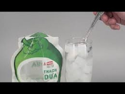 [HCM]Thạch dừa Ánh Hồng túi 900g