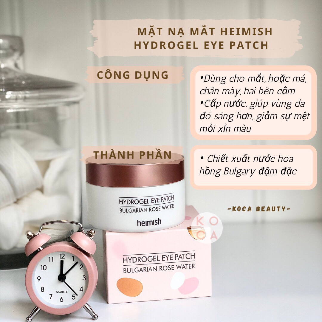 [HEIMISH] Mặt nạ mắt cấp ẩm và sáng da Hydrogel Eye Patch GIÁ TỐT