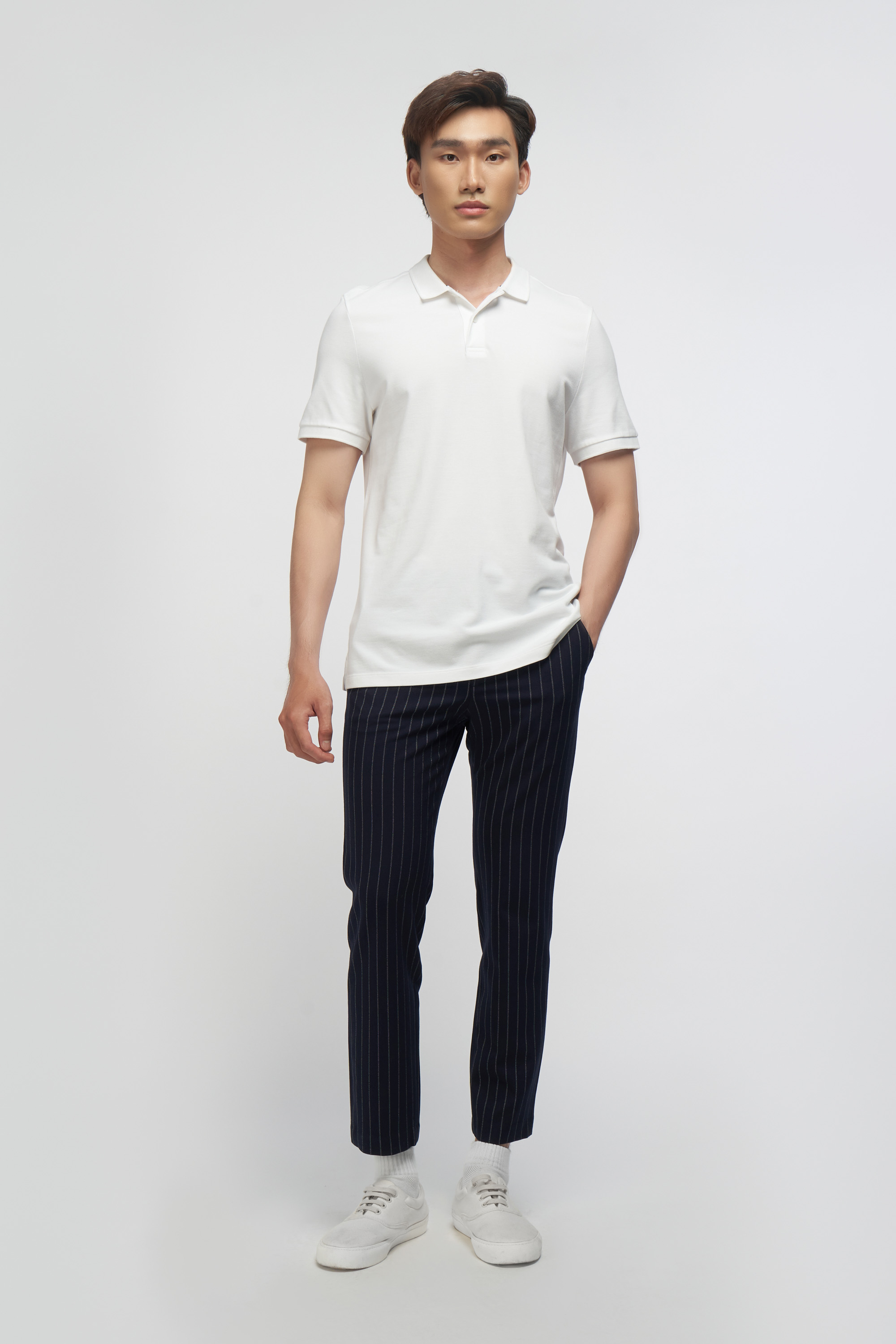 Áo Polo Nam Modal Trơn Form Fitted - Routine 10F21POL002