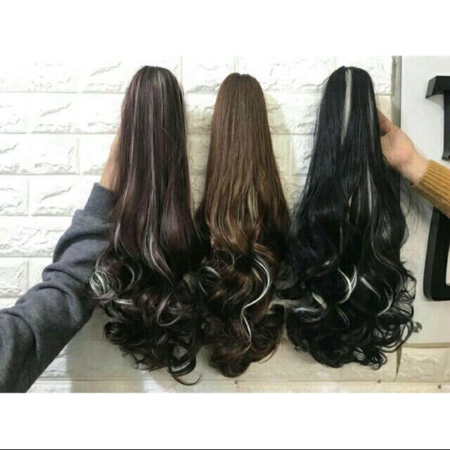 Tóc giả nữ,  Tóc giả ngoặm like bạch kim