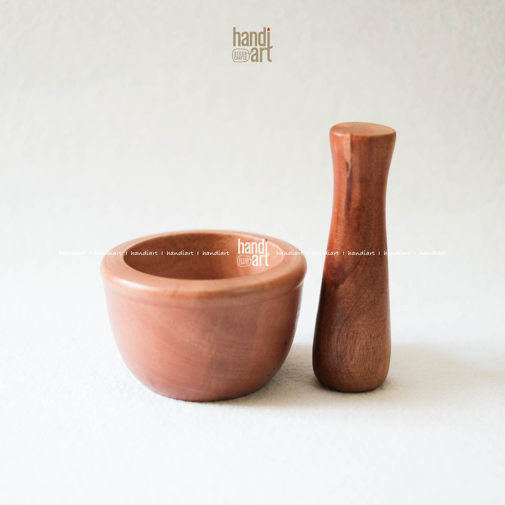 Cối & chày gỗ giã hành tỏi