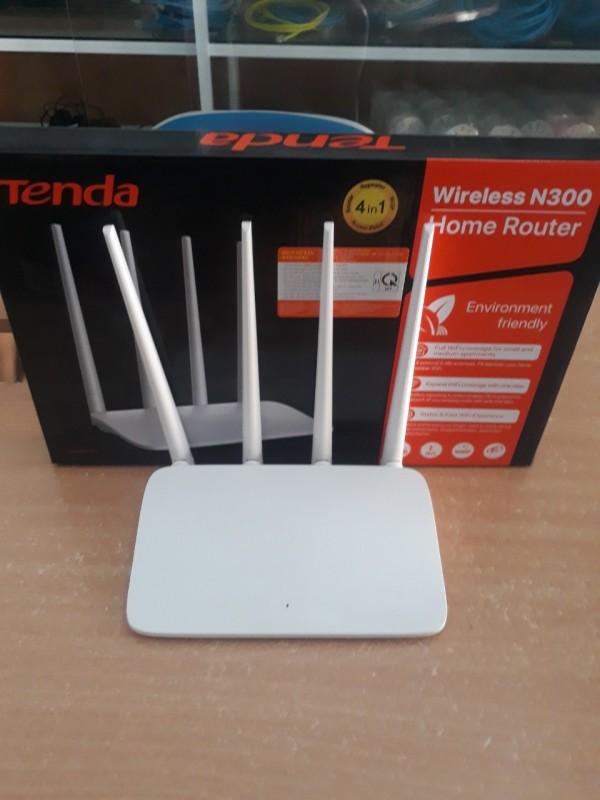 [HCM]Bộ phát wifi định tuyến không dây Tenda N300 F6 300Mpbs 4 ăn ten râu 5dBi xuyên tường