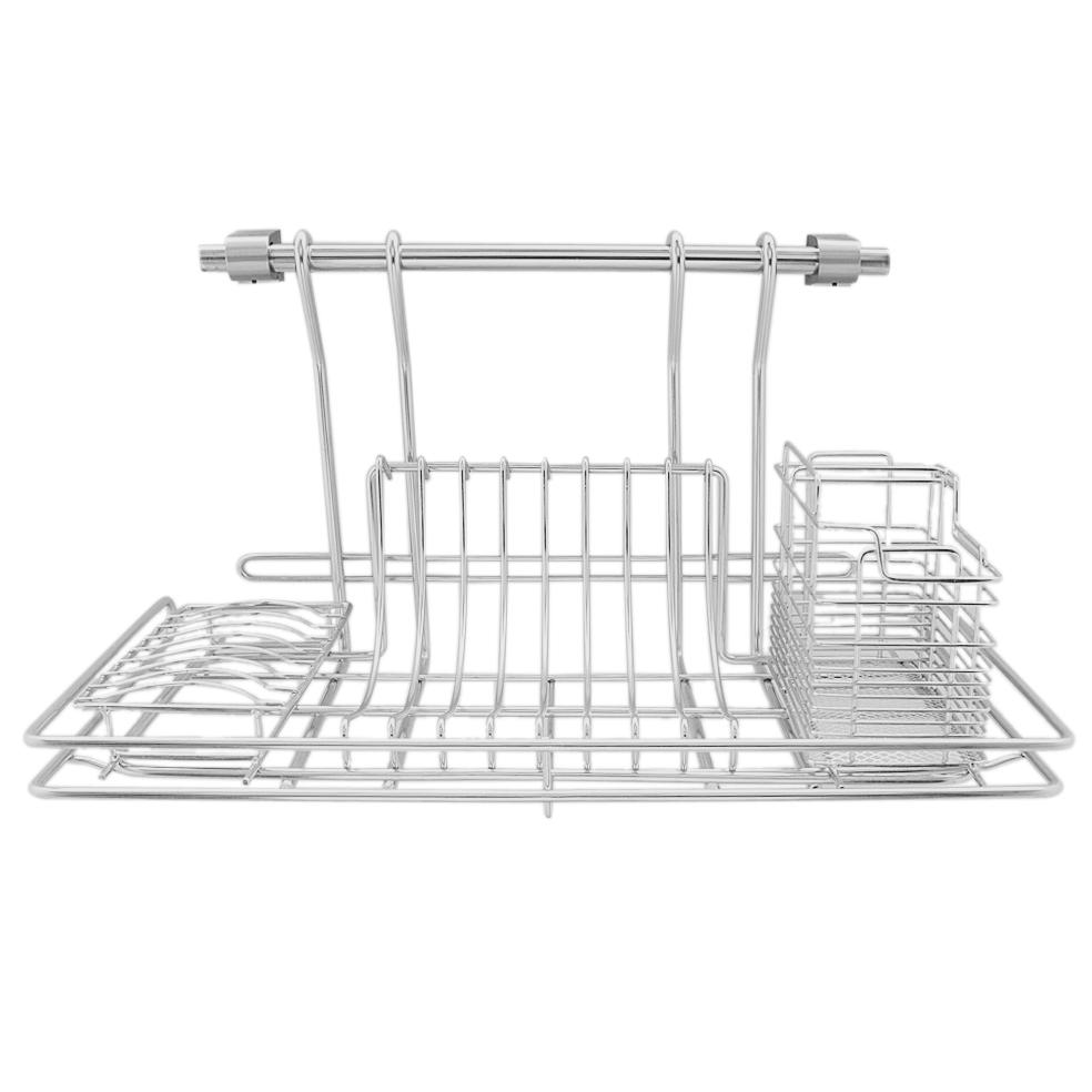 Bộ kệ chén treo tường có giỏ đũa Inox cao cấp