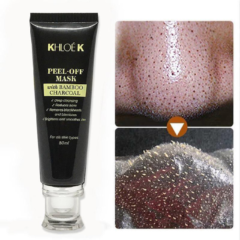 GEL LỘT MỤN THAN HOẠT TÍNH KHLOE K - HÚT MỤN - THẢI ĐỘC - SẠCH DA - SÁNG BÓNG