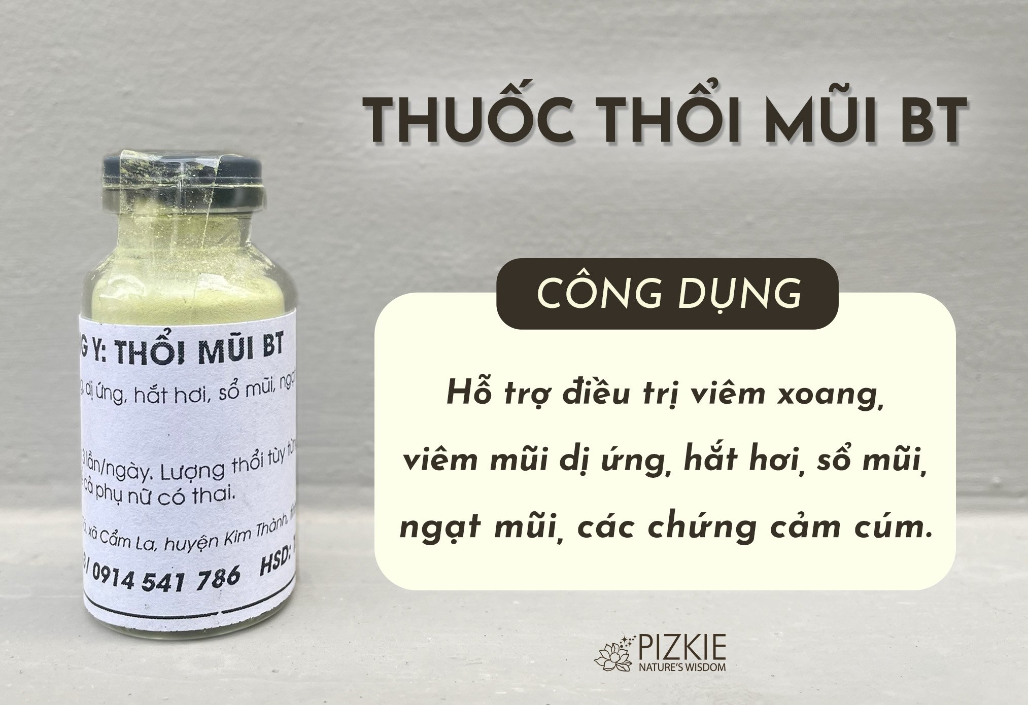 Thổi Mũi BT Giảm Hắt Hơi Sổ Mũi, Ngạt Mũi