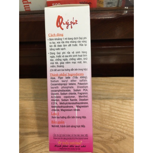 Vệ Sinh Phụ Nữ Quý Phi 120ml