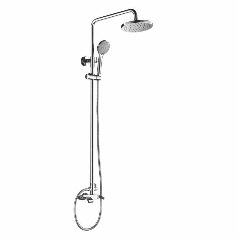 Bộ sen cây tắm đứng lạnh mạ crom sáng bóng - cây sen tắm đứng đồng thau cao cấp scl04