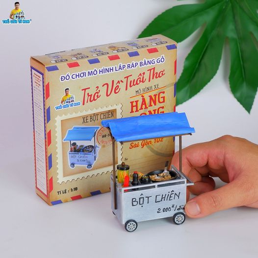 MÔ HÌNH SÀI GÒN XƯA - XE BỘT CHIÊN - HR14