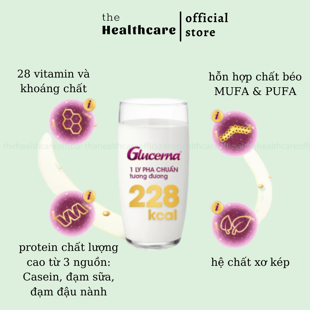 Sữa bột Glucerna lon 400gr dành cho người tiểu đường