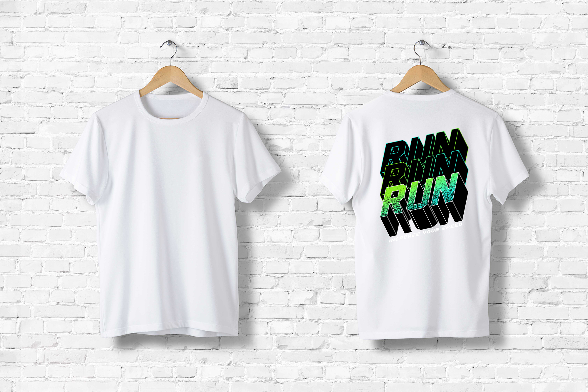 Áo thun nam in chữ run EP2 - MixASale