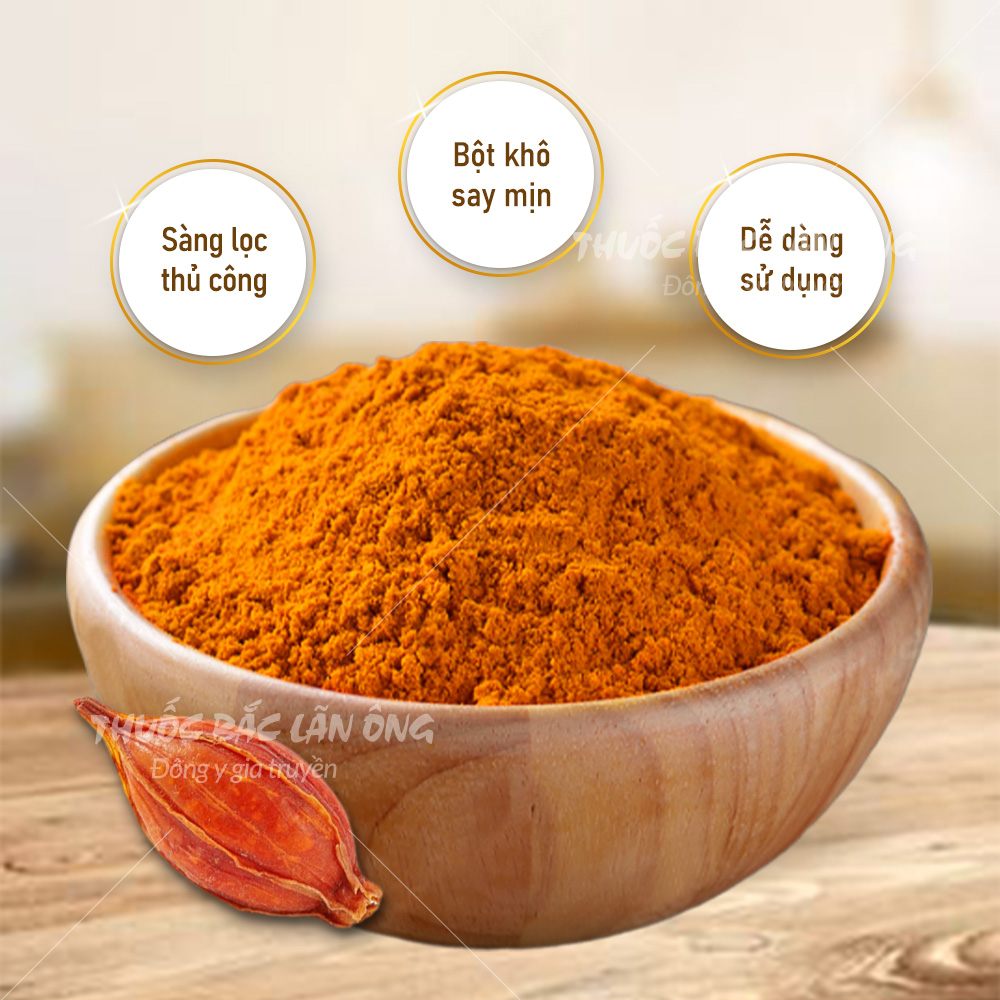 Bột dành dành nguyên chất 100g (Bột tạo màu tự nhiên, hạt dành dành, chi tử)