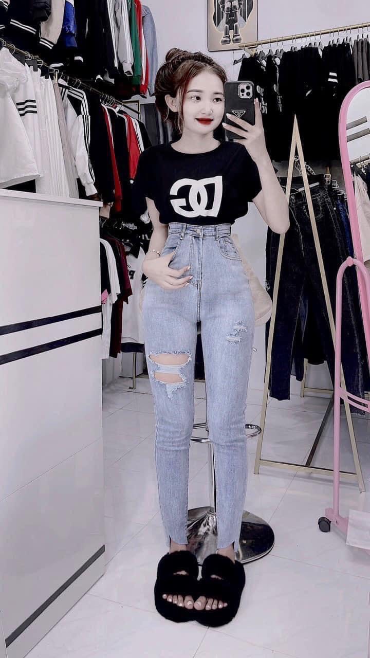 Quần jean ôm co giãn form chuẩn