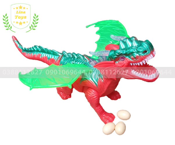 Đồ chơi khủng long nhựa đẻ trứng
