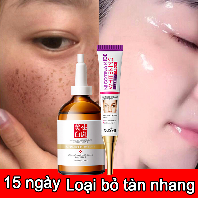 Tinh chất làm trắng serum thâm mụn Huyết thanh chống tàn nhang sử dụng trắng hết nhăn nám tàn nhang không tì vết chất làm săn chắc lỗ chân lông tinh chất dưỡng ẩm mặt thu nhỏ lỗ chân lông săn chắc 100ml