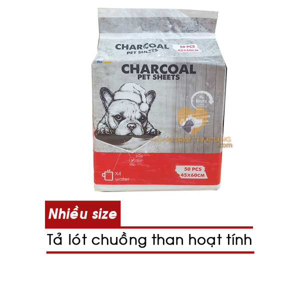 [HCM]Tả Lót Chuồng Than Hoạt Tính Charcoal - Nhiều Size - Miếng Lót Chuồng Cho Chó Mèo - [Nông Trại Thú Cưng]