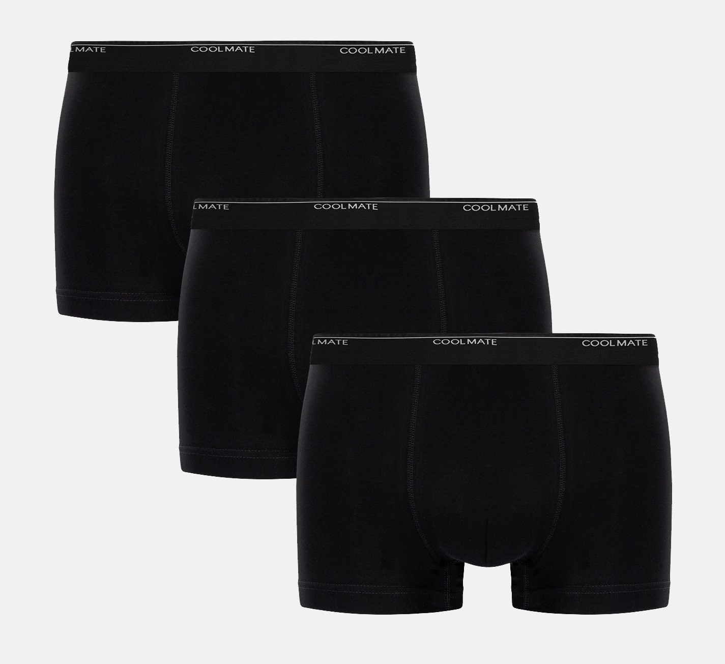 [CHỈ 20H 24-25.8 MUA 4 GIẢM 25%][OUTLET - Không đổi trả]COMBO 3 Quần lót nam Trunk Cotton Compact siêu mát S2 - COOLMATE