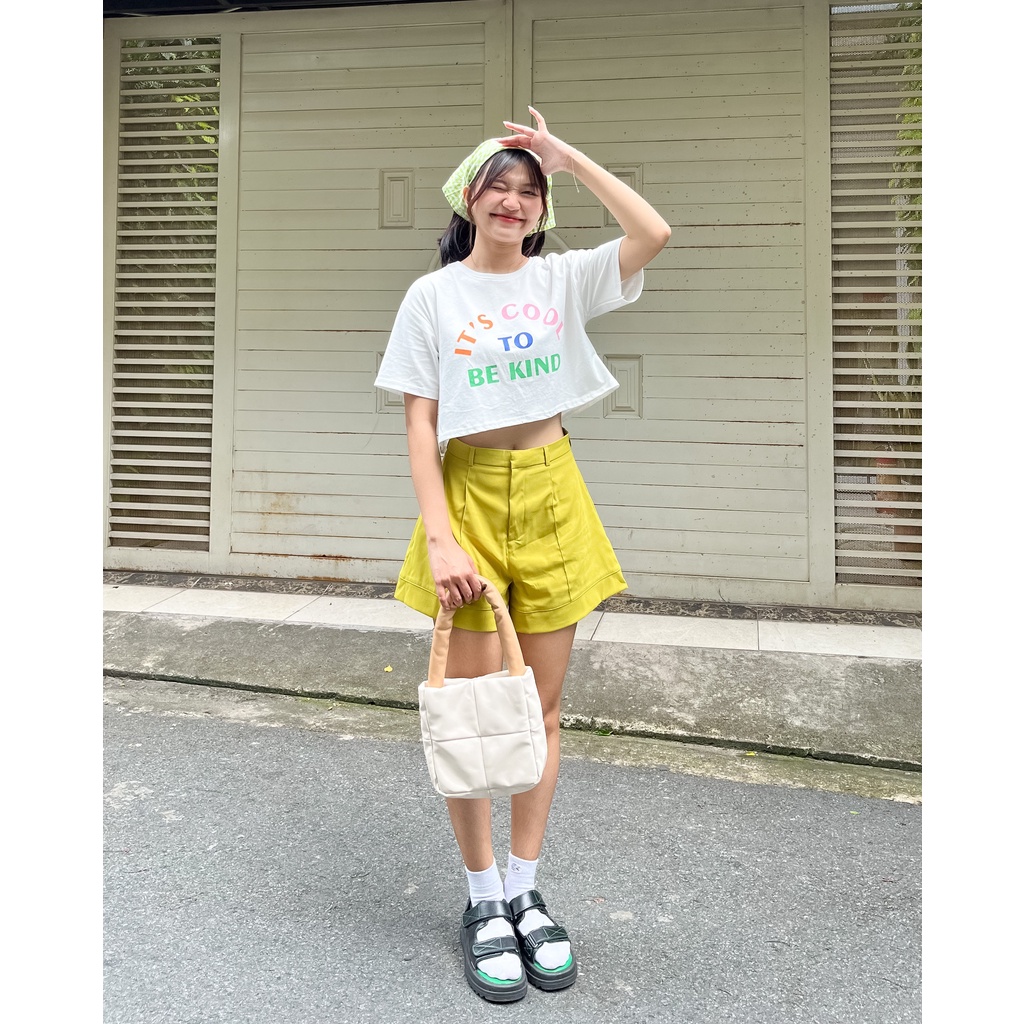 MIỀU_ ÁO CROPTOP IT'S COOL TO BE KIND