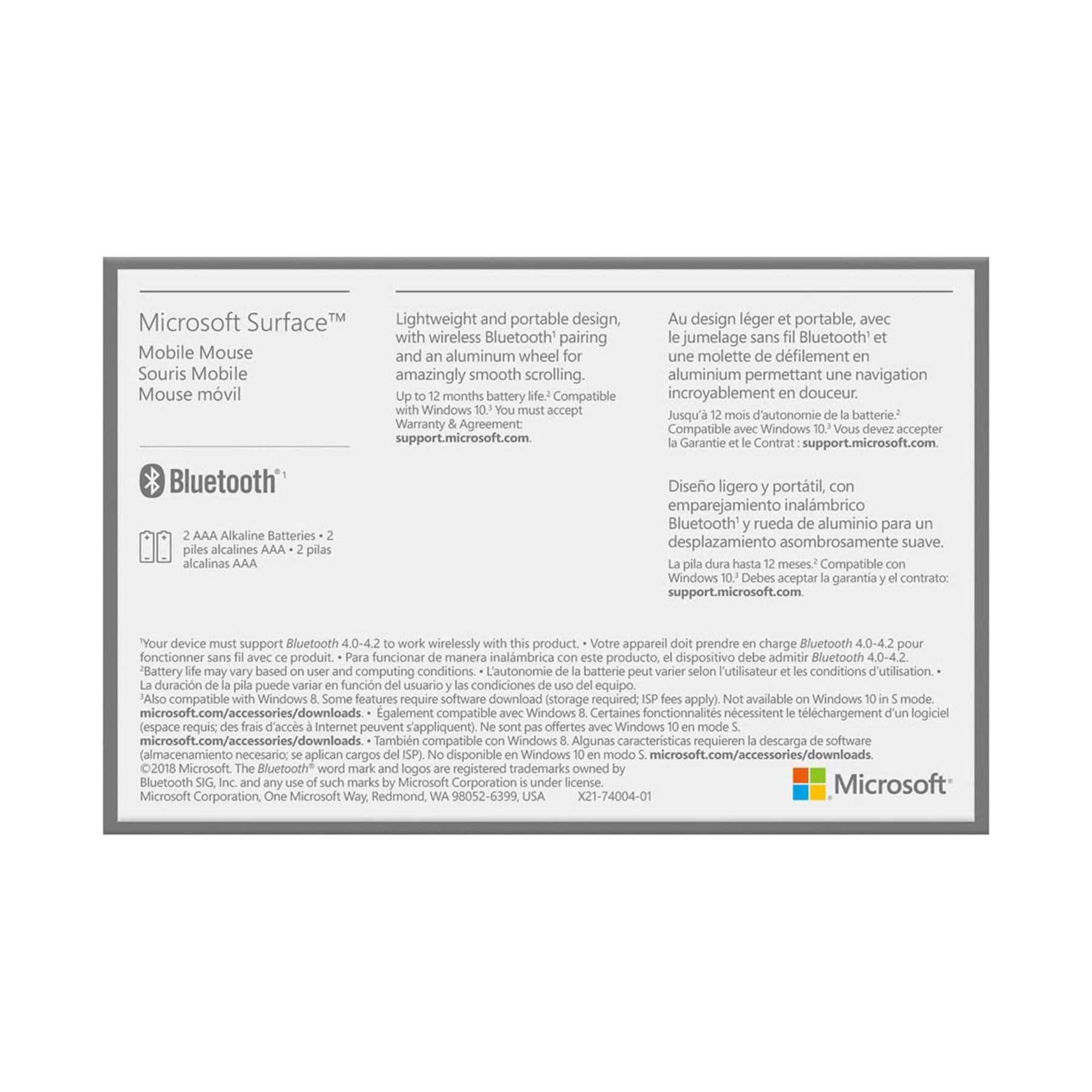 Chính hãng - Chuột không dây Microsoft Surface Modern Mobile Mouse chuột bluetooth microsoft phụ kiện surface