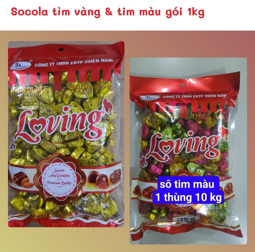Socola Tim Vàng 1KG Thiên Nam, Quà Cưới