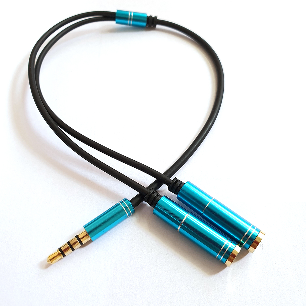 Dây chia 3.5mm từ 1 ra 2 đầu tai nghe hoặc loa loại tốt