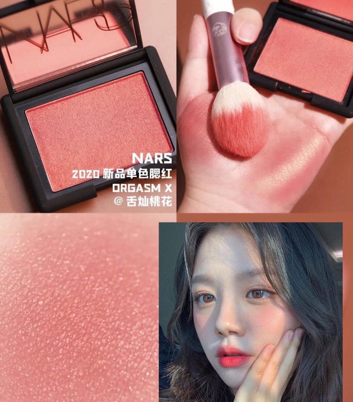 (CÓ VIDEO) Phấn Má Hồng NARS Blush 4,8g (Màu HOT Orgasm / Gina)
