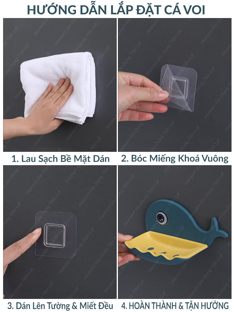 Khay Để Xà Bông 2 Lớp Hamart Trang Nhã Hộp Đựng Xà Phòng Dán Tường Cao Cấp Tiện Lợi