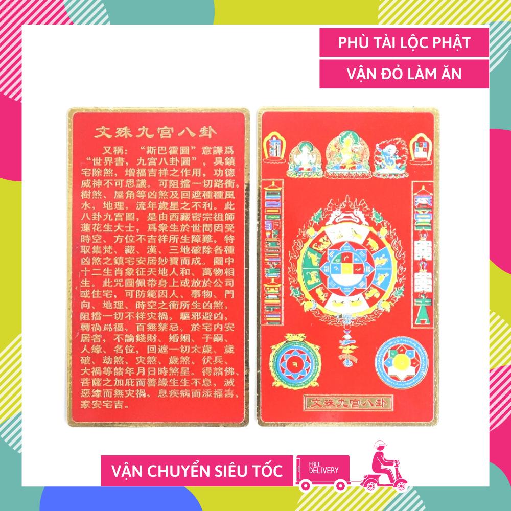 Phù đỏ tài lộc bùa tài lộc giàu có Mật Tông Tây Tạng