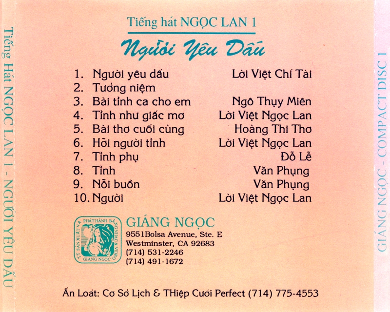 [MDCD] Bộ 3 Đĩa CD Ngọc Lan tuyển chọn 2