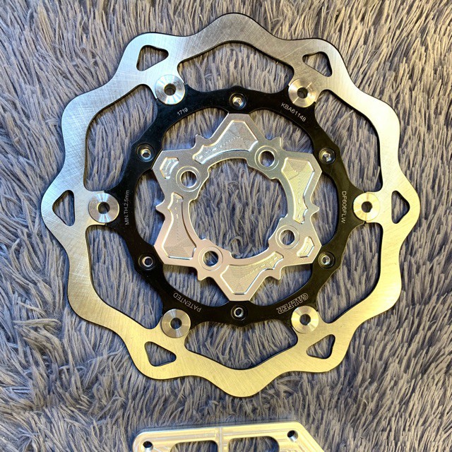 Đĩa ktm 260mm + lòng đĩa 4 lỗ 5 lỗ cnc - dochoixemay