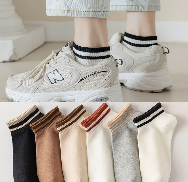 Set 10 đôi tất nữ cổ kẻ ngắn cổ k1nc siêu hot