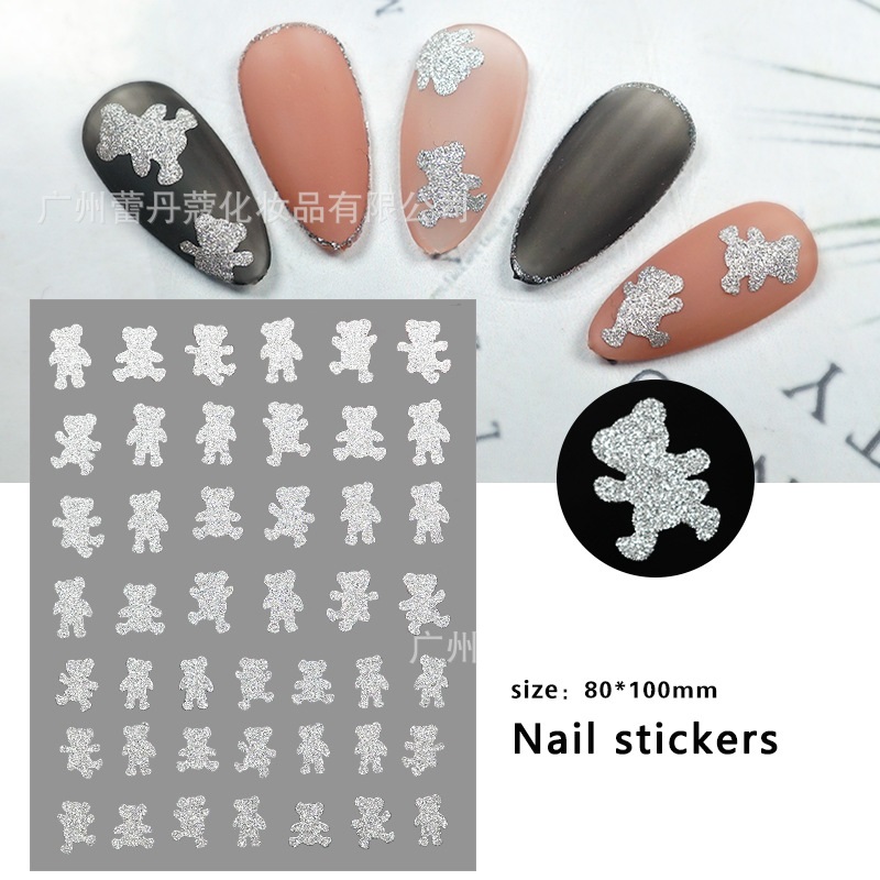 Nail sticker flash siêu sáng - Sticker dán móng tay - Chân